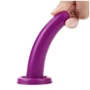 Фалоімітатор LoveToy Silicone Holy Dong Small 4.5" (фіолетовий): Мошонка Нет