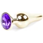 Анальная пробка с кристаллом BOSS of TOYS Boss Series - Jewellery Gold BUTT PLUG Purple, BS6400070 фото 7