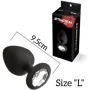 Анальна пробка з кристалом MAI Attraction Toys №49 Black L: Для кого унісекс