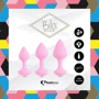 Набор силиконовых анальных пробок FeelzToys - Bibi Butt Plug Set 3 pcs Pink: Наличие вибрации Нет