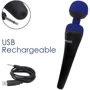 Вибромассажер PalmPower Recharge - Blue: Длина, см 18.5