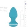 Анальная вибропробка Cala Azul - Blanca Vibrating anal plug фото 6
