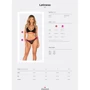 Комплект Obsessive Latinesa 2-pcs set Black, XS/S: Візерунок Однотонный