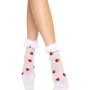 Носки с клубничным принтом Leg Avenue Strawberry ruffle top anklets One size