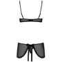 Еротичний костюм Obsessive Maidme chemise, L / XL: Розмір L