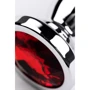 Анальная пробка с кристаллом Toyfa Metal Silver anal plug red gem: Особенности С кристаллами