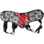 Труси для страпона Sportsheets - Plus Grey & Black Lace Corsette Strap On фото 5