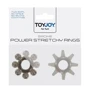 Набір каблучок на пеніс Toy Joy Power stretchy Rings Smoke (2 шт), 3006009936