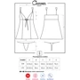 Сексуальний бебідолл з мереживом Obsessive Charmea babydoll, L / XL фото 6