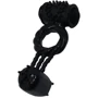 Эрекционное вибро кольцо с стимулятором клитора BAILE Sweet Vibration Ring, BI-014080-1: Цвет черный