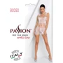 Бодістокінг Passion BS090 white: Візерунок Однотонный, Цветочный