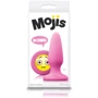NS Novelties Mojis Plug #OMG Medium - средняя анальная пробка, 8x3.7 см, розовый: Для кого Унисекс