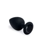 Анальний корок CRYSTAL Black Silicone, Black Diamond, L