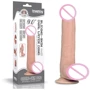 Фалоімітатор LoveToy Sliding-Skin Dual Layer Dong 9" Flesh: Мошонка Есть
