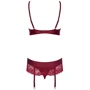 Комплект Obsessive Wonderia set, S / M, рубіновий фото 5
