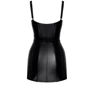 Платье Noir Handmade F320 Starlet wetlook minidress with ring belt Вlack, S: Материал Полиэстер