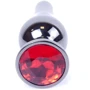 Анальная пробка с кристаллом BOSS of TOYS Boss Series - Jewellery Dark Silver BUTT PLUG Red, BS6400055 фото 7