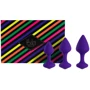 Набор силиконовых анальных пробок FeelzToys - Bibi Butt Plug Set 3 pcs Purple