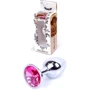 Анальная пробка Boss Series - Jewellery Silver PLUG Pink S (BS6400008)