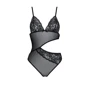 Боди с ажурным лифом Christa Body black L/XL — Passion: Применение На тело
