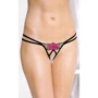 Женские стринги G-String 2448, S/L (черный)