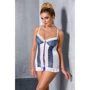 Эротическая пеньюар Passion ELENI CHEMISE white 4XL/5XL