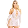 Мини-платье Leg Avenue Mini Dress And Matching Glove White One Size