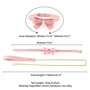 Ошейник с поводком LOCKINK Sevanda Love Heart Butterfly Leather Collar Set - Pink фото 4