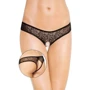 Женские стринги SoftLine - G-string 2446, M/L (black): Вид Трусы