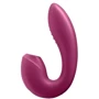 Вакуумний смарт вібратор Satisfyer Sunray Berry, 4 положення стовбура: Тип і форма Вібромасажер