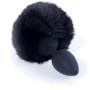Анальная пробка S с хвостом BOSS of TOYS Boss Series - Silicon PLUG Bunny Tail Black, BS6400100 фото 7