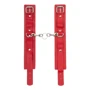 Оковы Leather Standart Leg Cuffs, Red: Производитель sLash