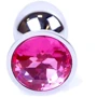 Анальная пробка Boss Series - Jewellery Silver PLUG Pink S (BS6400008) фото 7