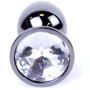 Анальная пробка с кристаллом BOSS of TOYS Boss Series - Jewellery Dark Silver PLUG Clear S, BS6400030 фото 7