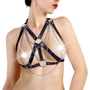 Женская портупея Art of Sex - Aiden Leather harness (черный, XS-M): Применение На грудь