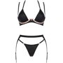 Комплект белья Obsessive Selinne 3-pcs set M/L Black: Для кого Для женщин