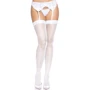 Чулки-сетка со швом Leg Avenue Butterfly back seam thigh highs One size White