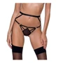 Стрінги з стреп MEGGY THONG black S / M - Passion Exclusive