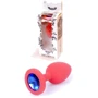 Анальная пробка Boss Series - Jewellery Red Silicon PLUG Small Blue (BS6400080)