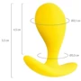 Анальна пробка ToDo Anal Plug Blob (жовта): Матеріал Силикон