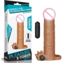 Насадка на член LoveToy Pleasure X-Tender Vibrating Penis Sleeve Add 3" Brown: Для кого Для мужчин