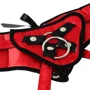 Трусы для страпона Sportsheets - Plus Red Lace w/Satin Corsette Strap On фото 3