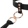 Ошейник с флоггером Rosy Gold Collar with Flogger Black фото 5