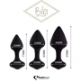 Набор силиконовых анальных пробок FeelzToys - Bibi Butt Plug Set 3 pcs Black: Наличие вибрации Нет