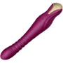 Смартвібратор-пульсатор Zalo - King Velvet Purple, кристал Swarovski: Довжина, см 30