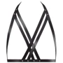 Портупея Bijoux Indiscrets MAZE - Halter Bra Harness Black: Фактура Гладка