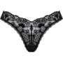 Кружевные стринги Obsessive Donna Dream thong M/L Black: Узор Однотонный
