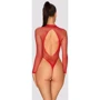 Сетчатый боди Obsessive B126 teddy red S/M/L: Декор Без декора