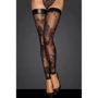 Панчохи Noir Handmade F243 Tulle stockings with patterned flock embroidery Вlack, 3XL: Застосування На ноги