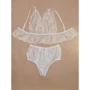 Эротический комплект NDS 1048-1 White L/XL (18742): Декор Кружево, Сеточка